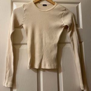 BRANDY MELVILLE Fitted cream sweater